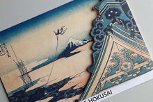Load image into Gallery viewer, Sticker Wall Ukiyoe Deco Museum Katsushika Hokusai Thirty-Six Views of Mt. Fuji Toto Asakusa Honganji Temple Approx. 10 x 14 cm

