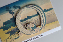 Load image into Gallery viewer, Sticker Wall Ukiyoe Deco Museum Katsushika Hokusai Thirty-Six Views of Mt. Fuji Bishu Fujimihara Approx. 10 x 14cm
