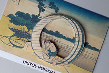 Load image into Gallery viewer, Sticker Wall Ukiyoe Deco Museum Katsushika Hokusai Thirty-Six Views of Mt. Fuji Bishu Fujimihara Approx. 10 x 14cm
