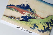 Load image into Gallery viewer, Sticker Wall Ukiyoe Deco Museum Katsushika Hokusai Thirty-Six Views of Mt. Fuji Koshu Inume Pass Approx. 10 x 14 cm

