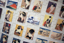 Load image into Gallery viewer, Sticker Wall Ukiyoe Deco Museum Toshusai Sharaku First Generation Tokuji Otani&#39;s Nakusodesuke Approx. 10 x 14cm
