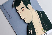 Load image into Gallery viewer, Sticker Wall Ukiyoe Deco Museum Toshusai Sharaku Shiga Daishichi from the third generation Ichikawa Komazo Approx. 10 x 14 cm
