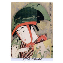 Load image into Gallery viewer, Sticker Wall Ukiyoe Deco Museum Kitagawa Utamaro Modern Dancer Collection Yoshiwara Suzume Approx. 10 x 14cm
