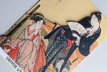 Load image into Gallery viewer, Sticker Wall Ukiyoe Deco Museum Kitagawa Utamaro Four Seasons Yuka no Iroka Top Approx. 10 x 14cm
