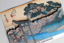 Load image into Gallery viewer, Sticker Wall Ukiyoe Deco Museum Hiroshige Utagawa Fifty-three Stations of the Tokaido Fujisawa Yugyoji Temple Approx. 10 x 14cm
