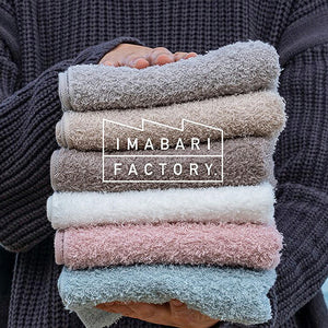 Imabari Towel Certified Face Towel Made in Japan White Approx. 80 x 34cm Set of 4