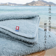 Cargar imagen en el visor de la galería, Imabari Towel Certified Slim Bath Towel Made in Japan Smoky Blue Approx. 34 x 110cm Set of 2
