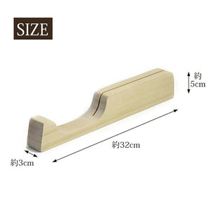 Knife stand, single knife stand, made in Japan, beige, approx. 32x3x5cm INT-1017 (Knife holder, knife holder, knife holder, 1 piece, horizontal, horizontal, knife storage, wooden, made in Japan, stylish)