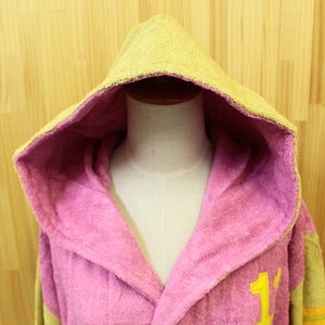 mama&me NUMBER-COLOR Bathrobe Men's (Length approx. 108cm x Width 68cm) Lavender (NO.11)