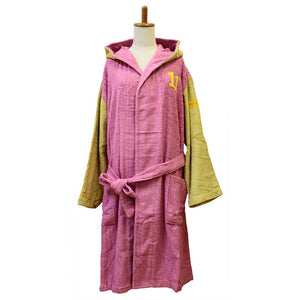 mama&me NUMBER-COLOR Bathrobe Men's (Length approx. 108cm x Width 68cm) Lavender (NO.11)
