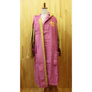 mama&me NUMBER-COLOR Bathrobe Men's (Length approx. 108cm x Width 68cm) Lavender (NO.11)