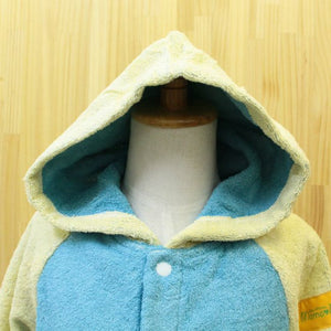 mama&me NUMBER-COLOR Kids Bathrobe S (Length approx. 48cm x Width 39cm) Turquoise (NO.7)