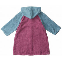 Cargar imagen en el visor de la galería, NUMBER-COLOR Kids Bathrobe Length approx. 60cm x Width approx. 42cm Violet
