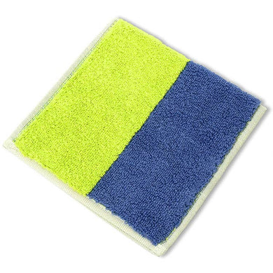 Imabari Towel Otta Half Towel Handkerchief Blue x Green 25 x 12.5cm 15-02