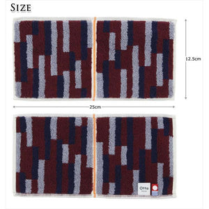 Otta Half Towel Handkerchief Wine 25�~12.5cm 17-22