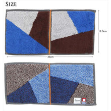 画像をギャラリービューアに読み込む, Otta Half Towel Handkerchief Blue 25�~12.5cm 17-24
