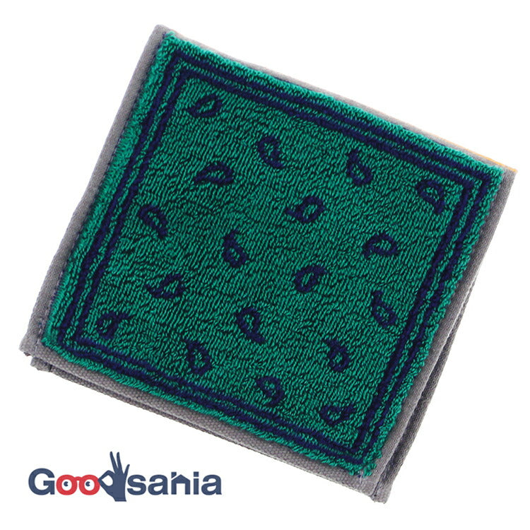 Imabari Towel Otta Half Towel Handkerchief 22-48 Green 25�~12.5cm OT22-0060-0948