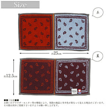 Cargar imagen en el visor de la galería, Imabari Towel Otta Half Towel Handkerchief 22-48 Orange 25�~12.5cm OT22-0060-0948
