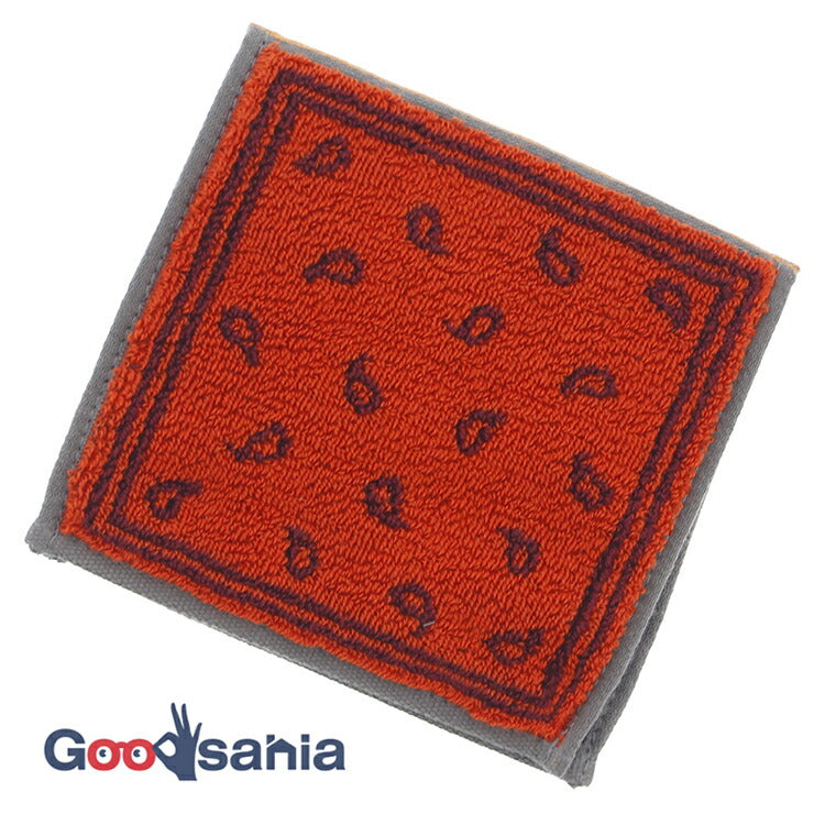 Imabari Towel Otta Half Towel Handkerchief 22-48 Orange 25�~12.5cm OT22-0060-0948