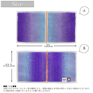 Imabari Towel Otta Half Towel Handkerchief 22-50 Blue 25�~12.5cm OT22-0060-0950