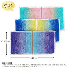 Cargar imagen en el visor de la galería, Imabari Towel Otta Half Towel Handkerchief 22-50 Set of 3 Pink, Yellow, Blue 25 x 12.5cm OT22-0200-0950
