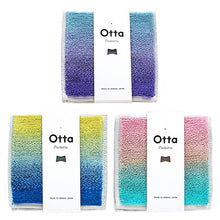 Cargar imagen en el visor de la galería, Imabari Towel Otta Half Towel Handkerchief 22-50 Set of 3 Pink, Yellow, Blue 25 x 12.5cm OT22-0200-0950
