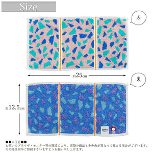 Imabari Towel Otta Half Towel Handkerchief 23-56 Tri-fold Type Made in Japan Pink Approx. 25 x 12.5cm OT23-0060-0956