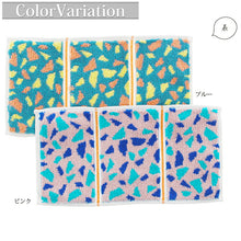 Cargar imagen en el visor de la galería, Imabari Towel Otta Half Towel Handkerchief 23-56 Tri-fold Type Made in Japan Pink Approx. 25 x 12.5cm OT23-0060-0956
