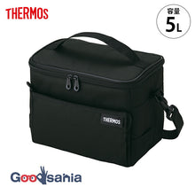 Load image into Gallery viewer, Thermos Soft Cooler 5L All Black RFD-0051ALB (THERMOS Insulated Bag Cooler Bag Lunch Bag Insulated Tote Cooler Box Soft Insulated Case Insulated Lunch Box Bag)
