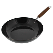 将图片加载到图库查看器，Frying pan, iron frying pan, gas fire, IH compatible, extra thick bottom iron plate, professional specification, black 28

