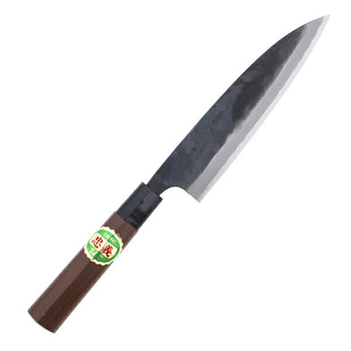 Kurouchi Sabaki Knife, Walnut handle, Blue No. 1 steel, 165mm