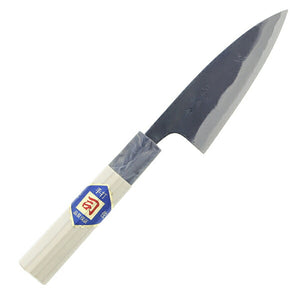 Kurouchi Funayuki knife, marble pattern, white No. 1 steel, 135mm