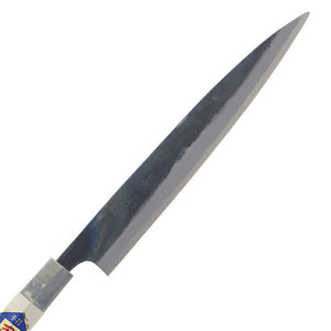 Kurouchi Yanagiba Knife, Marble pattern, White No. 1 steel, 210mm