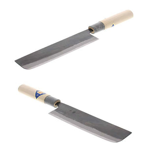 Tosa Knives Kurouchi Nakiri Knife Marble Handle White Steel No. 1 (Blade Length 12cm)