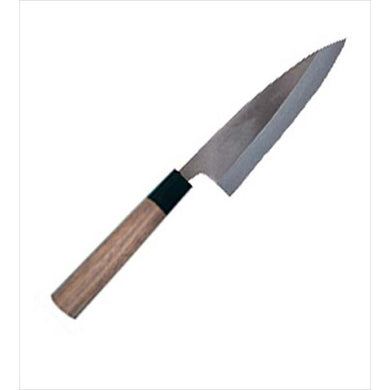 Tosa Knives Polished Boat Knife Walnut Handle Blue Steel No. 1 (Blade Length 12cm)