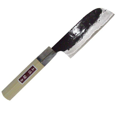 Kurouchi Peeling Knife Marble Pattern Blue Steel No. 2 105mm