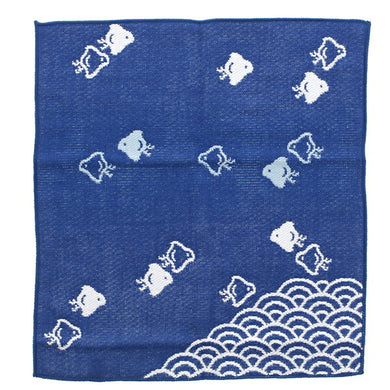 Towel handkerchief Imabari Iroha CHIDORI Blue 25 ~25cm