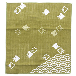 Towel handkerchief Imabari Iroha CHIDORI Green 25 ~25cm