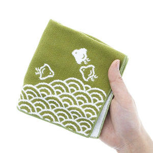 Towel handkerchief Imabari Iroha CHIDORI Green 25 ~25cm