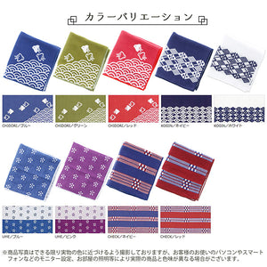Towel handkerchief Imabari Iroha CHIDORI Green 25 ~25cm