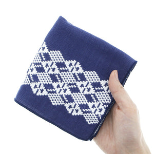 Towel handkerchief Imabari Iroha KOGIN (Cogin) Navy 25 ~25cm