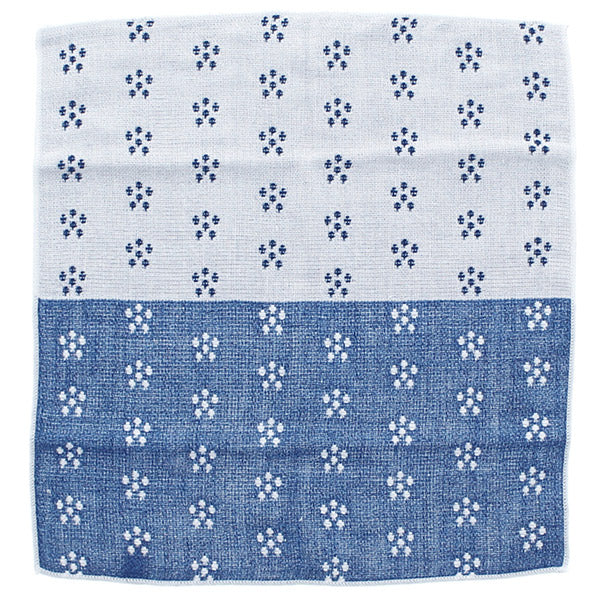 Towel handkerchief Imabari Iroha UME Blue 25 ~25cm