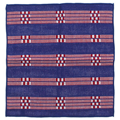 Towel handkerchief Imabari Iroha CHECK (check) navy 25�~25cm
