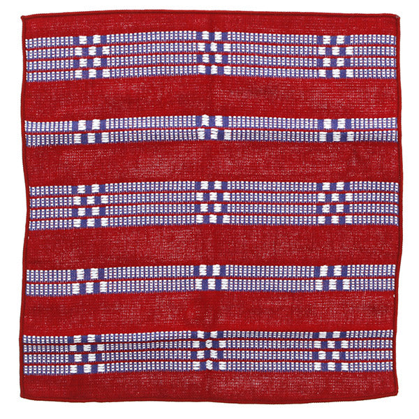 Towel handkerchief Imabari Iroha CHECK (check) red 25�~25cm