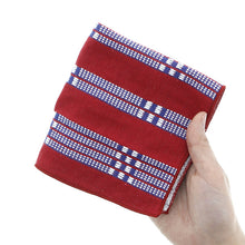 Load image into Gallery viewer, Towel handkerchief Imabari Iroha CHECK (check) red 25�~25cm

