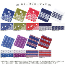 Load image into Gallery viewer, Towel handkerchief Imabari Iroha CHECK (check) red 25�~25cm
