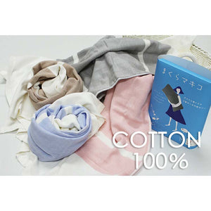 Pillowcase Makiko Makura Gauze towel wrapped around the pillow Gray Approx. 60 x 83 cm
