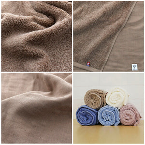 Slim bath towel, quick drying, room drying, basic brown, approx. 34 x 110cm