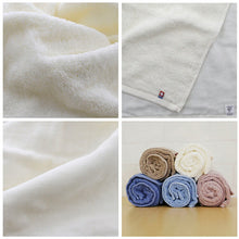 Load image into Gallery viewer, Slim bath towel, quick drying, room drying, milky white, approx. 34 x 110cm
