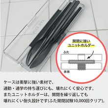 Muat gambar ke penampil Galeri, Iwasaki Industrial Cutlery Set with Very Strong Case Trio Chopsticks Spoon Fork Chopsticks 18cm Approx. 19 x 4.2 x 3.3cm Dishwasher Safe Gray H-610GY (Trio Set Bento Chopsticks Bento Spoon)

